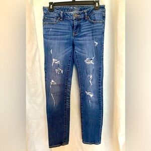 Vs Pencil pants, distressed and ripped, size 4